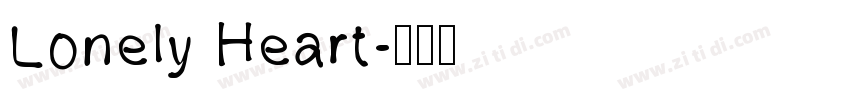 Lonely Heart字体转换